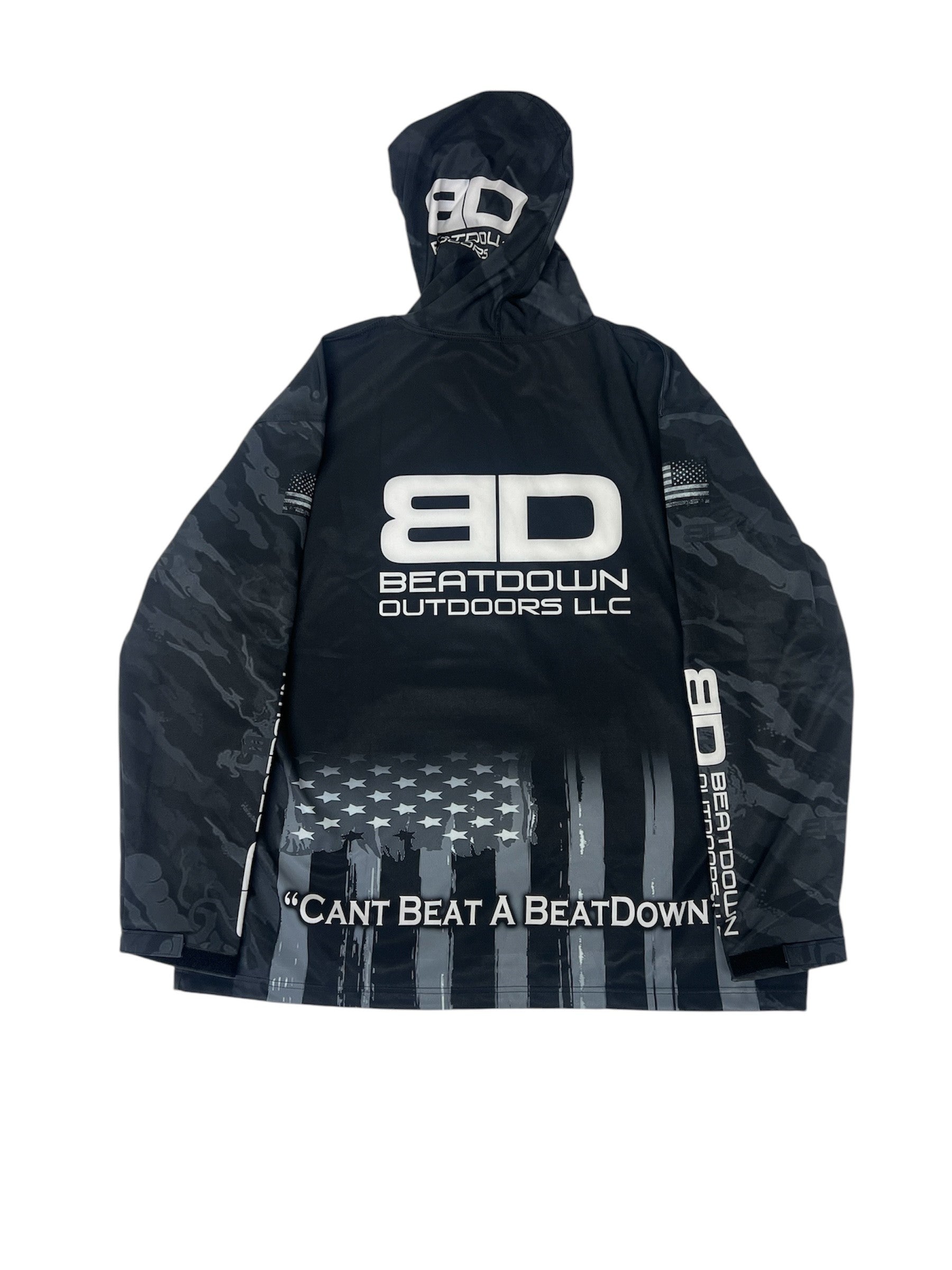 BeatDown Water Resistant American/Camo Hoodie