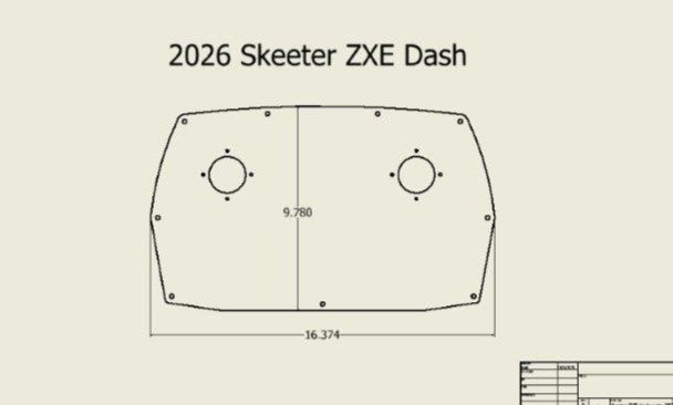 Console Plate - 2026 Skeeter ZXE / Beatdown Outdoors