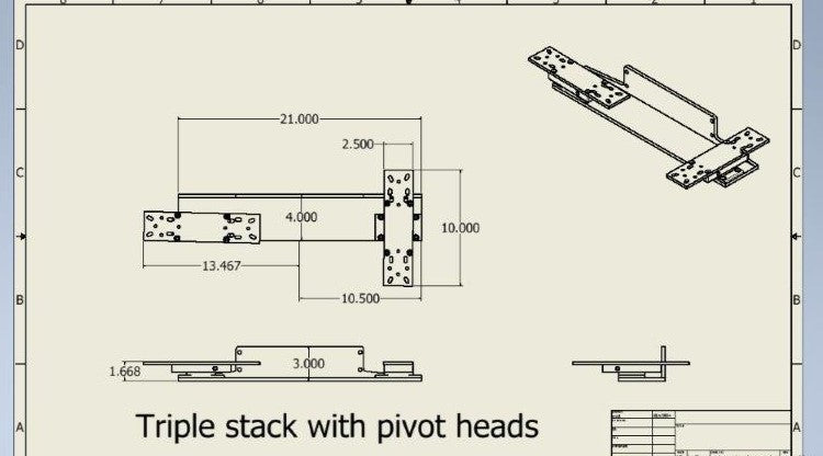 Triple Stack Pivot Front Plate