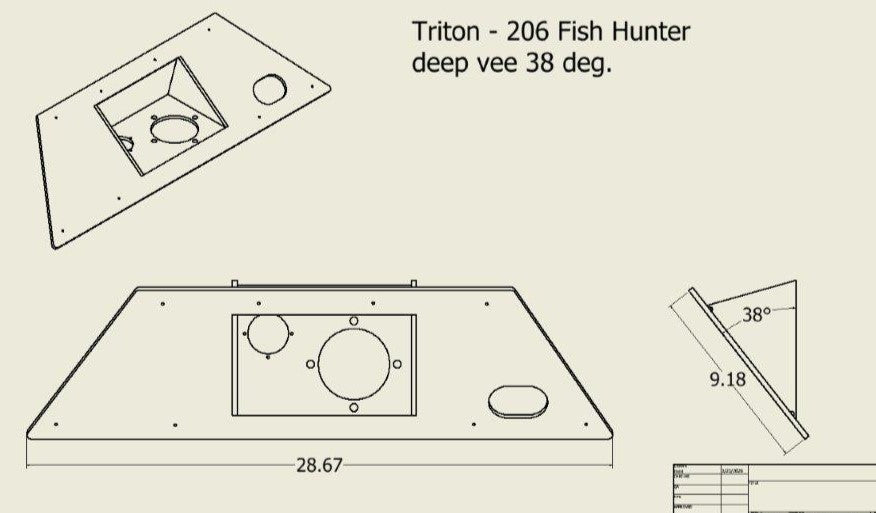 Leveling Plate - Triton 206 Fish Hunter