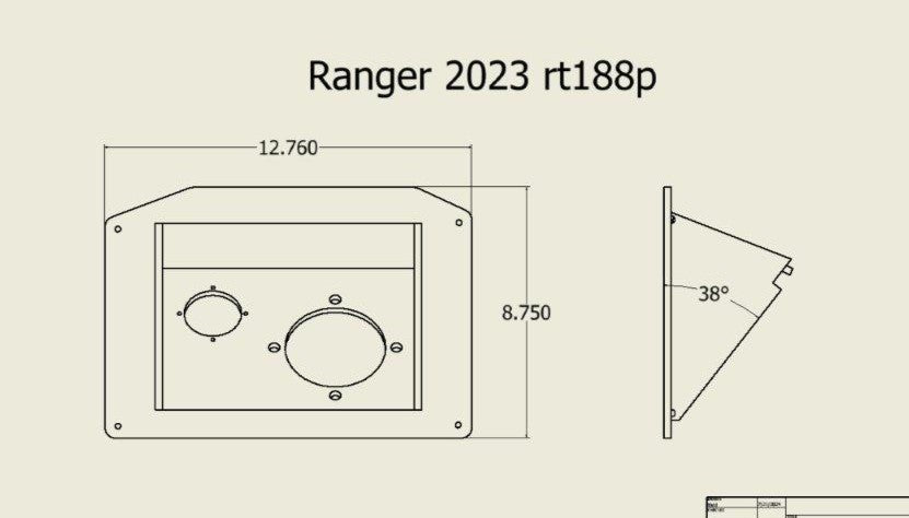 Leveling Plate - Ranger 2023 RT 188p