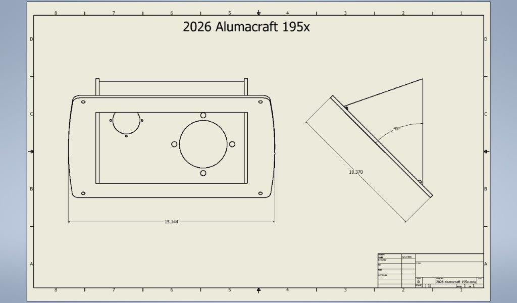 Leveling Plate - Alumacraft 195X Competitor