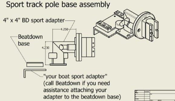 Sport Track Breakaway Transducer Pole