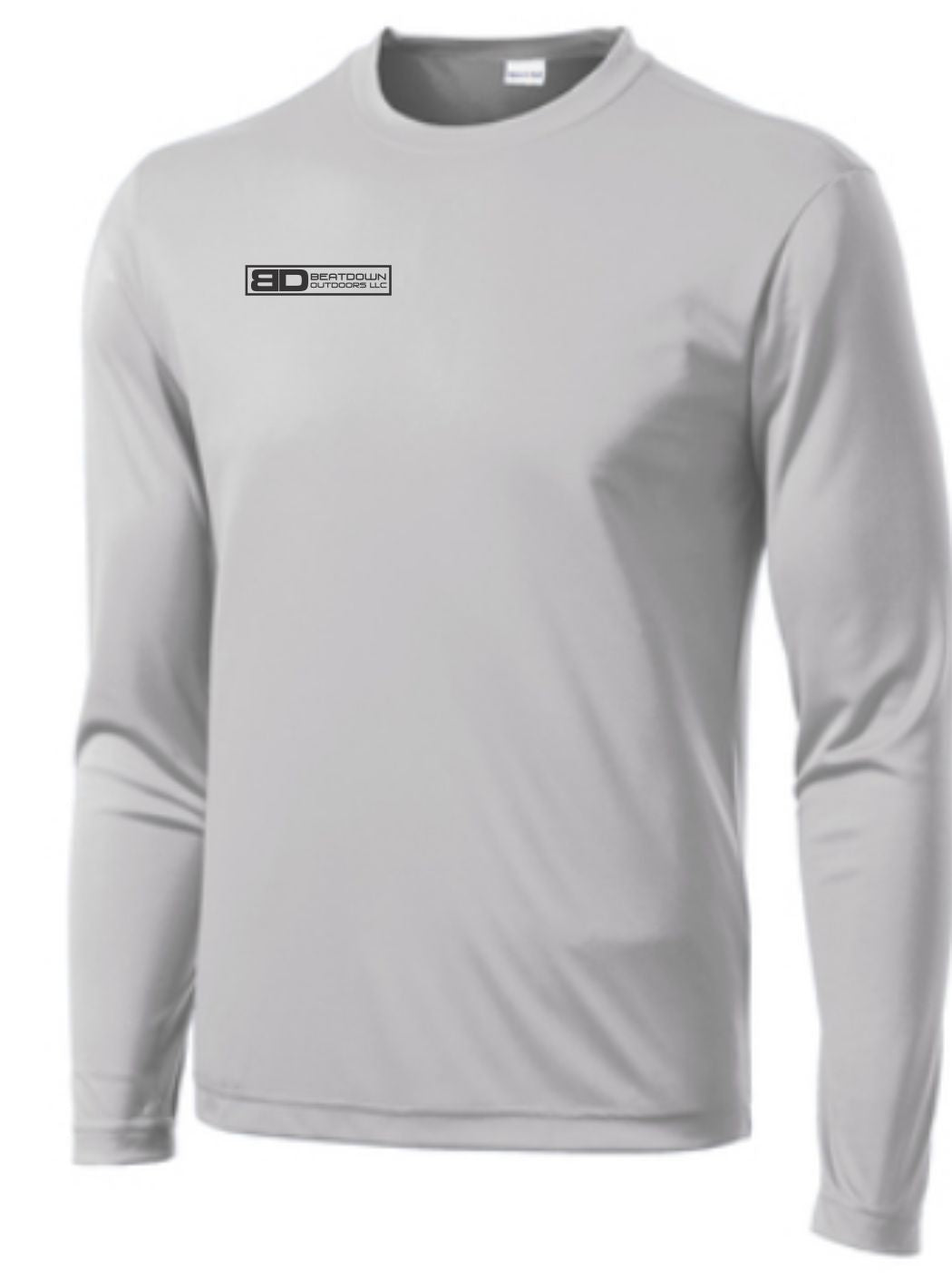 Silver Sport Tek Long Sleeve Competitor Tee