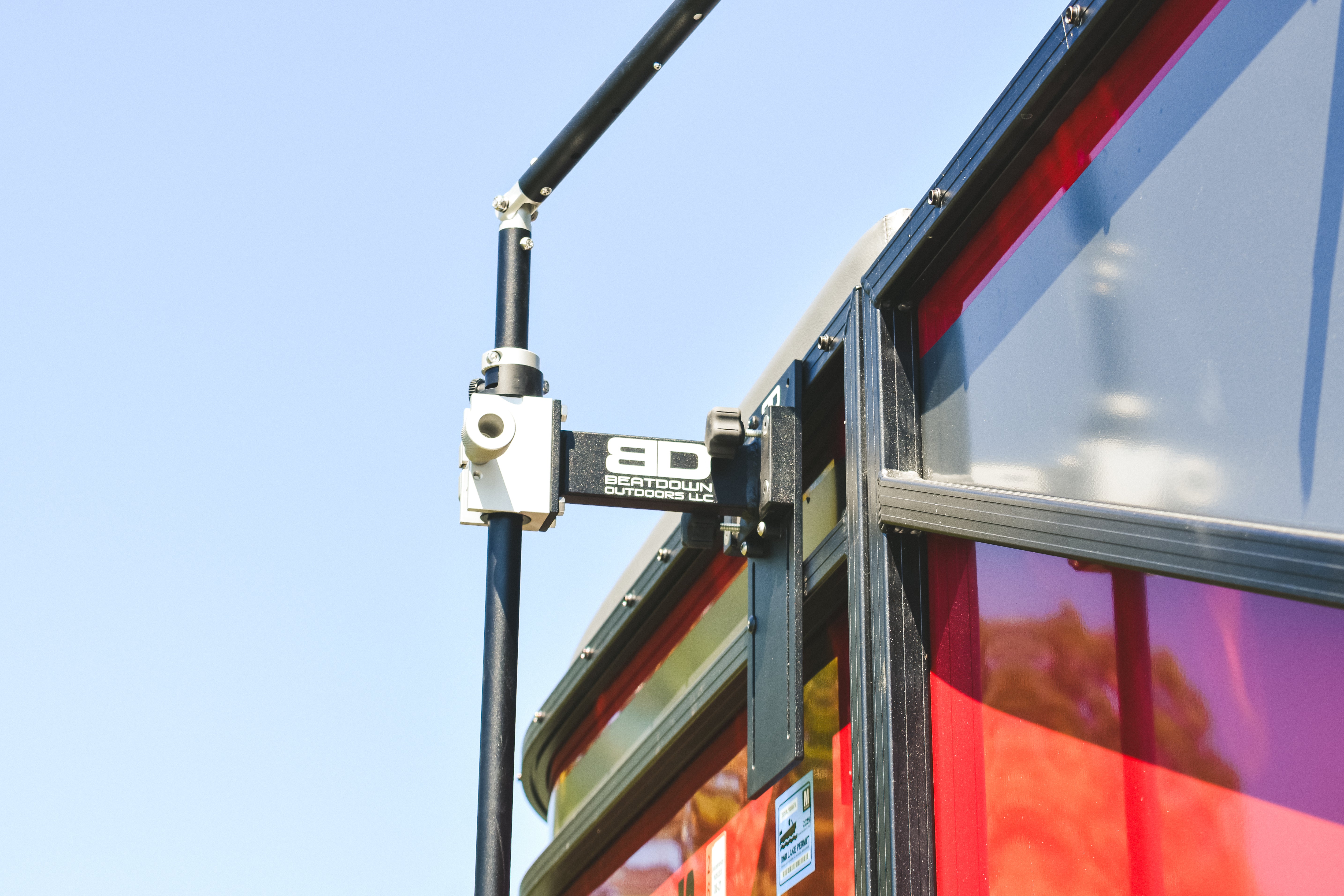 Pontoon - Fixed Transducer Pole  (Custom Arm Option Available)