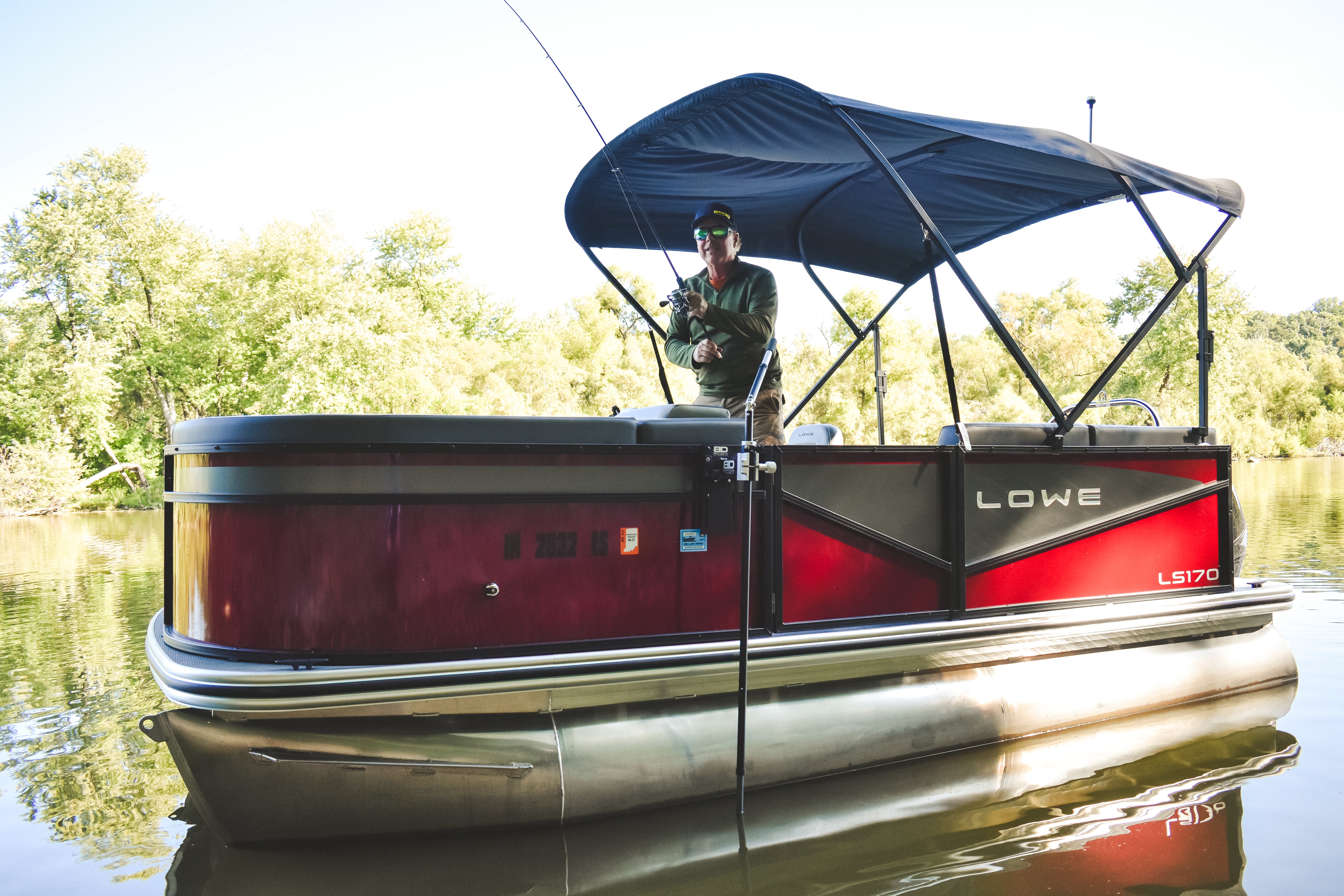 Pontoon - Fixed Transducer Pole  (Custom Arm Option Available)