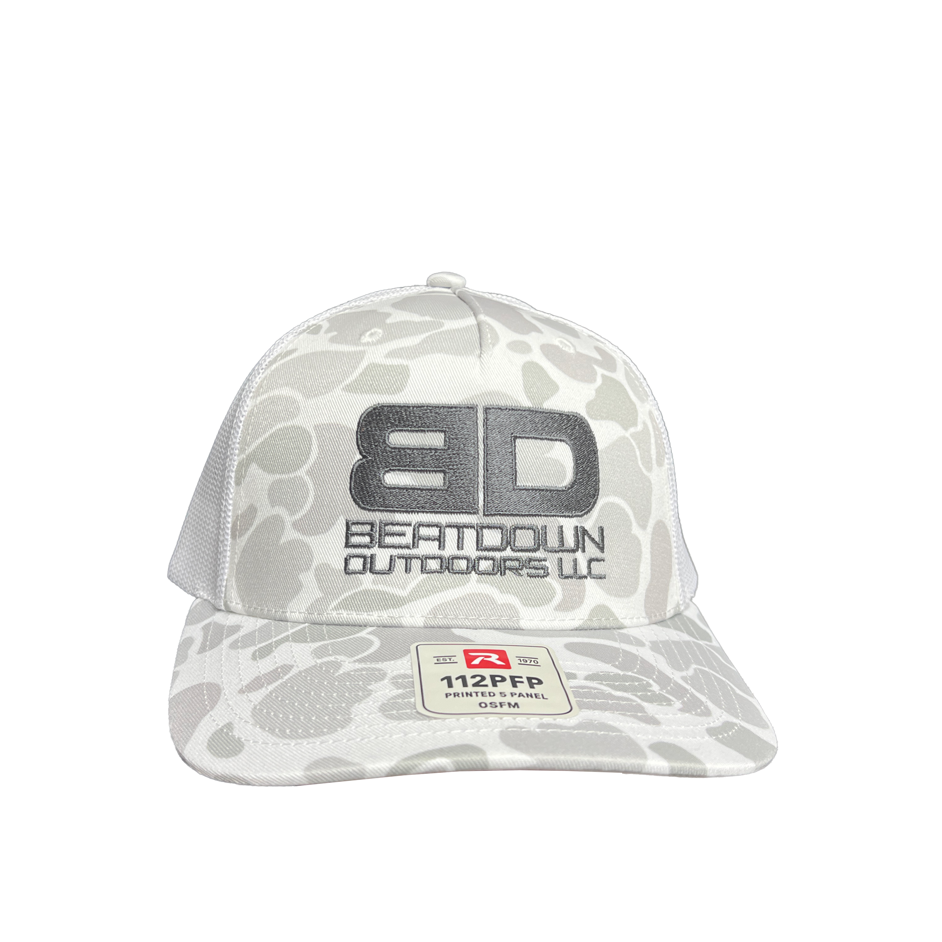 BeatDown Hat Gray/White Camo