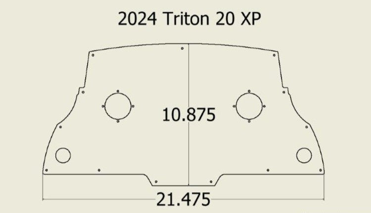 Console Plate Triton 20 XP