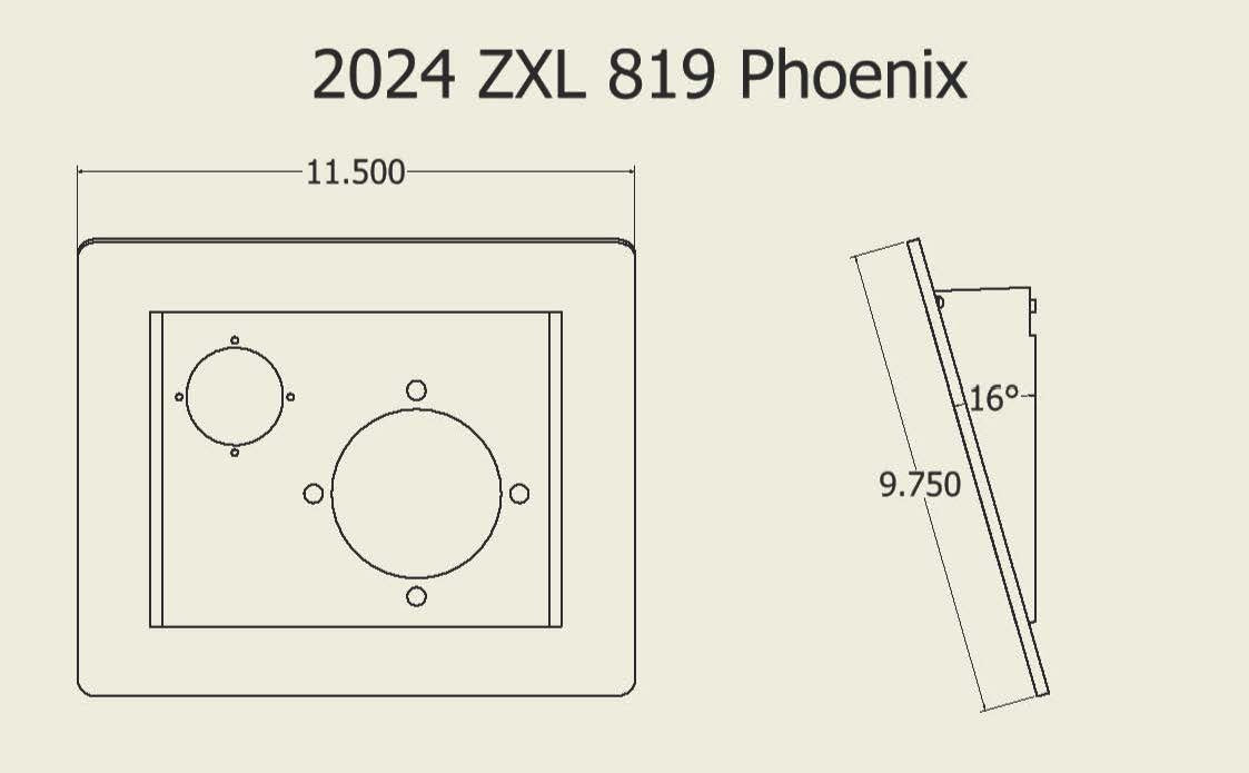 Leveling Plate - Phoenix 2024 ZXL 819 drawing