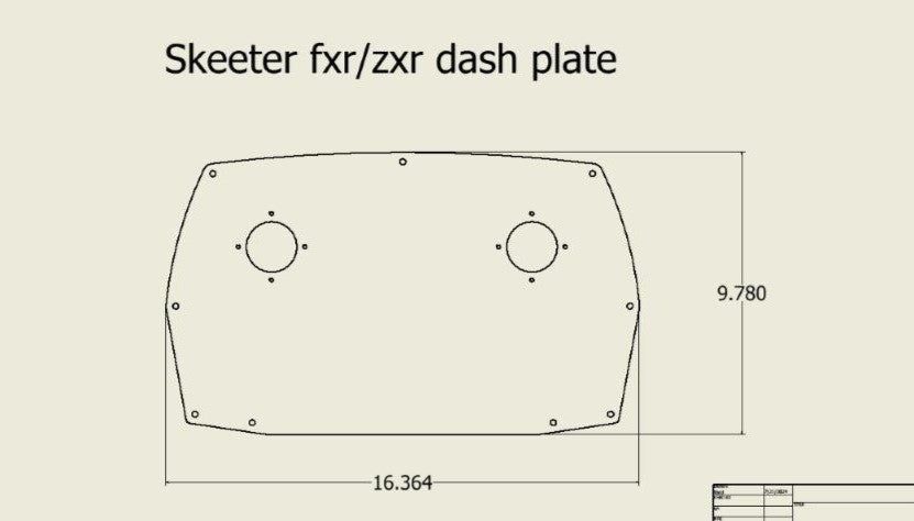 Console Plate Skeeter FXR/ZXR